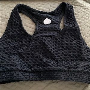 Black booty brabant sports bra